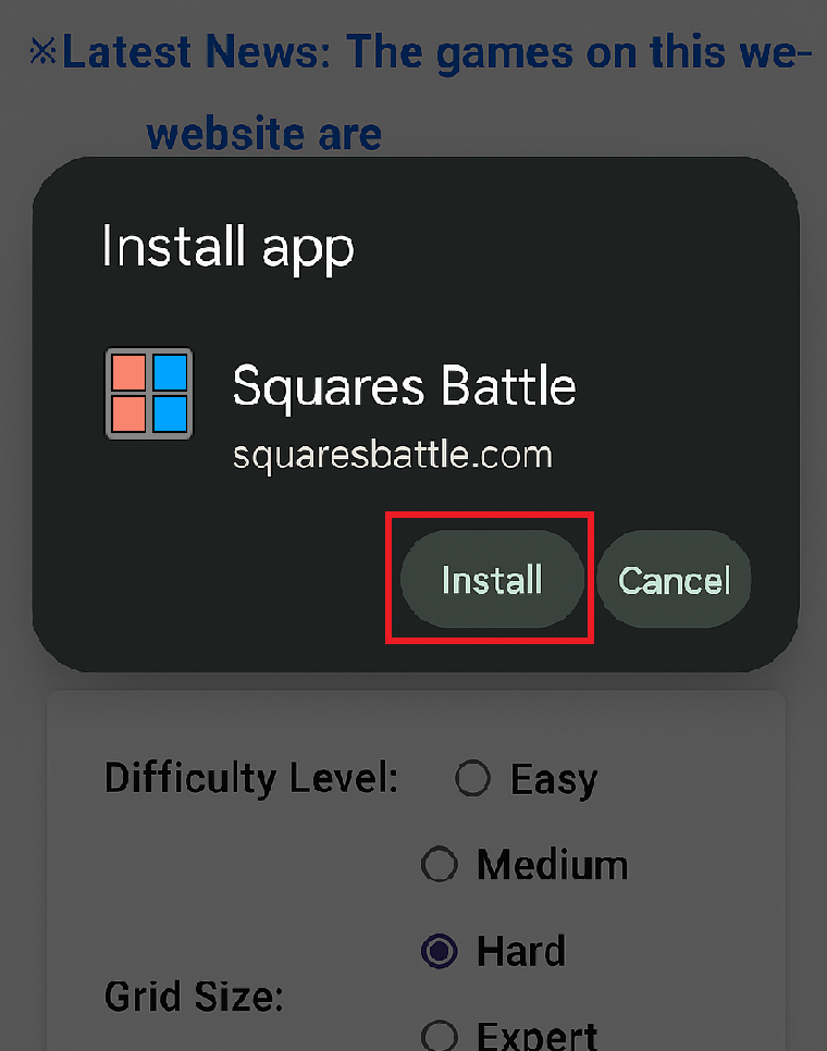 Squares Battle (Android)