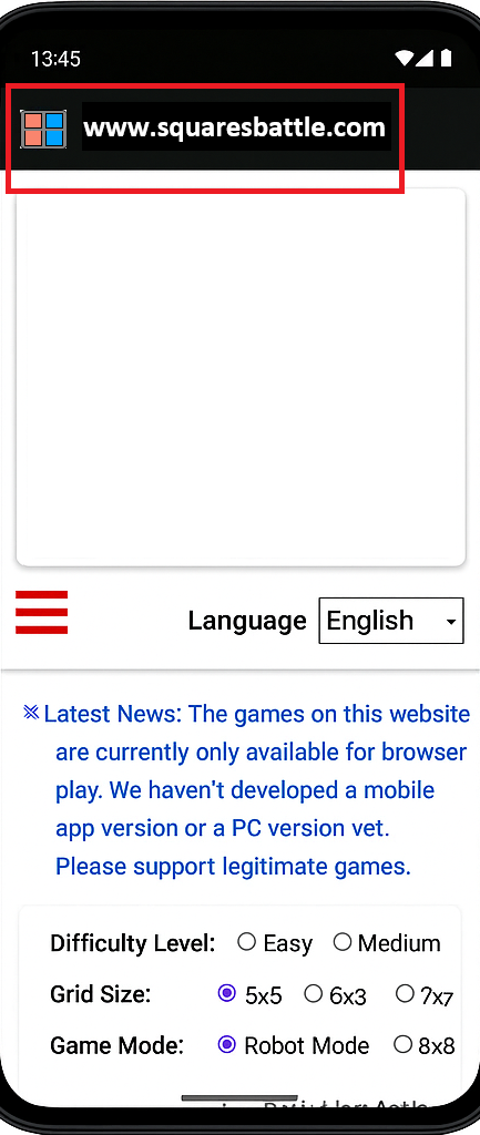 Squares Battle (Android)